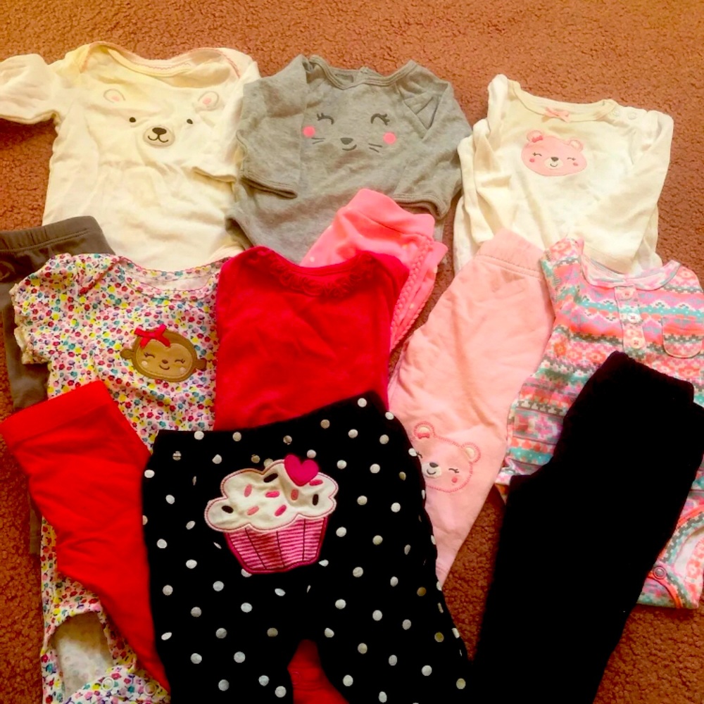 3-6 Month Baby Girl Outfit Bundle